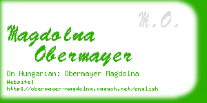 magdolna obermayer business card